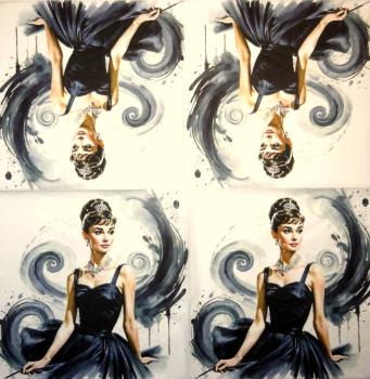 028 Celebrities - 3-ply - Audrey Hepburn